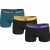 Tommy Hilfiger ανδρικό βαμβακερό boxer 3pack με διαφορετικά χρώματα στο λάστιχο,άνετη γραμμή, 95%cotton 5%elastaneUM0UM03289 0VC